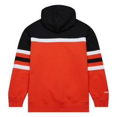 San Francisco Giants Head Coach Pullover Hoodie Orange/Black | Mitchell & Ness