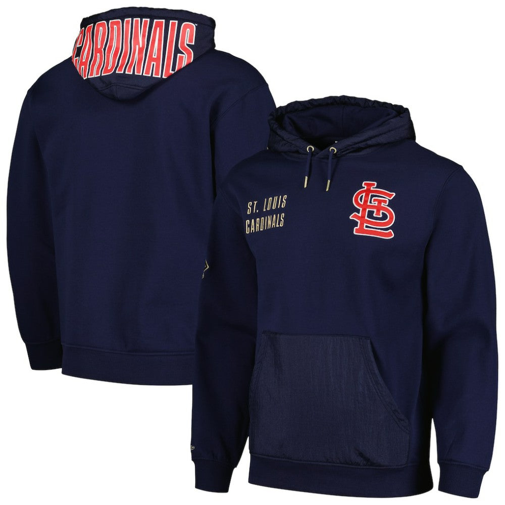 St. Louis Cardinals Team OG 2.0 Current Logo Pullover Hoodie Navy | Mitchell & Ness