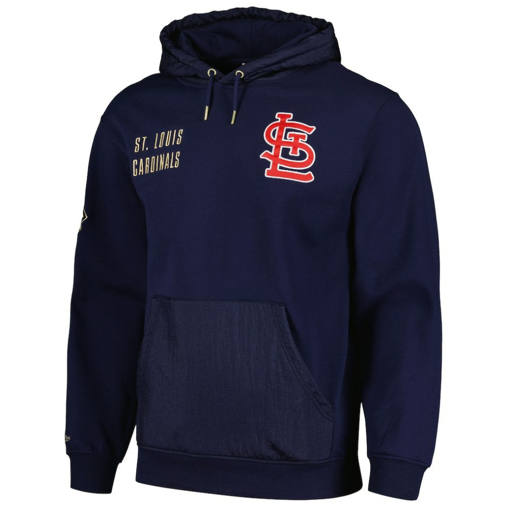 St. Louis Cardinals Team OG 2.0 Current Logo Pullover Hoodie Navy | Mitchell & Ness