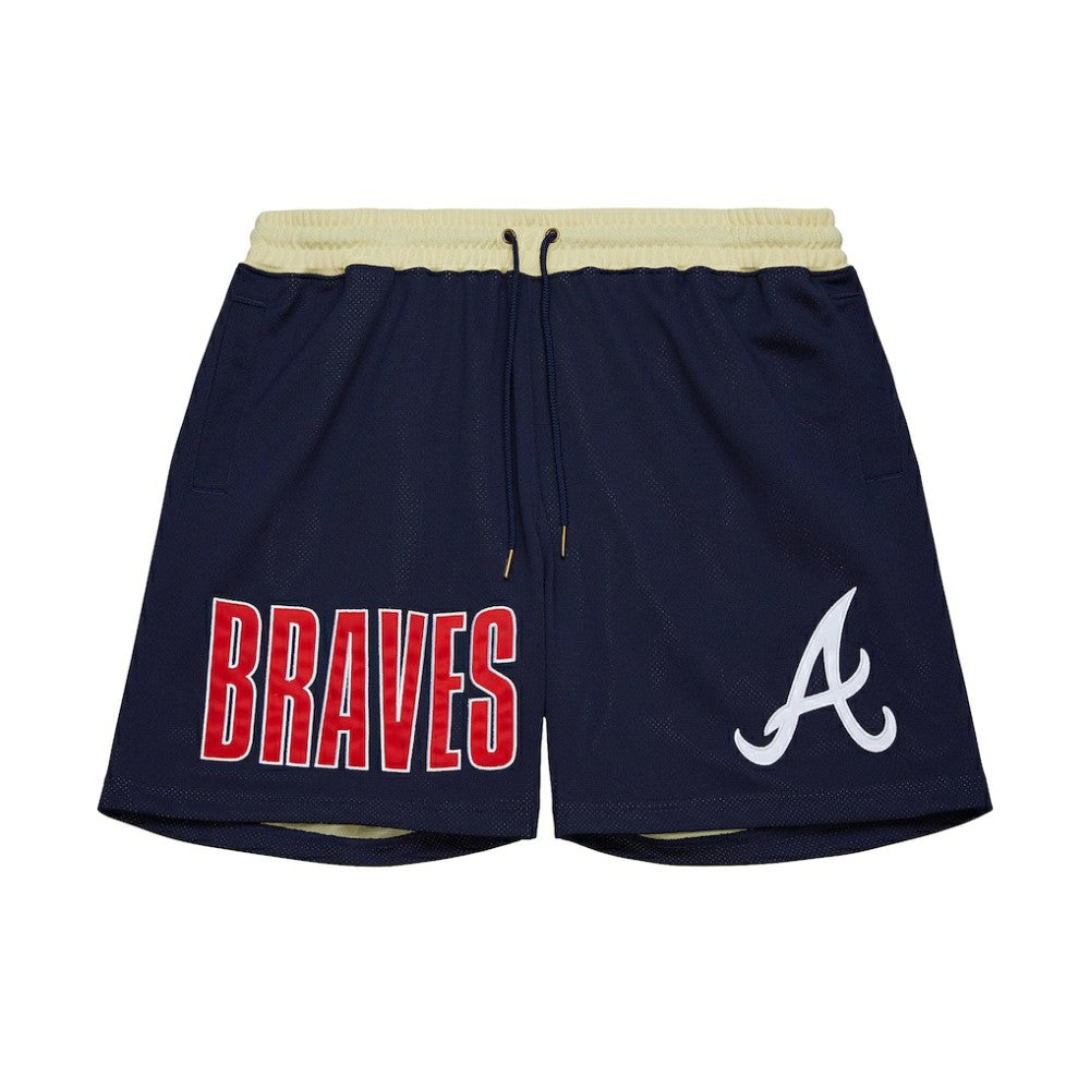 Atlanta Braves OG 2.0 Fashion Shorts Navy | Mitchell & Ness