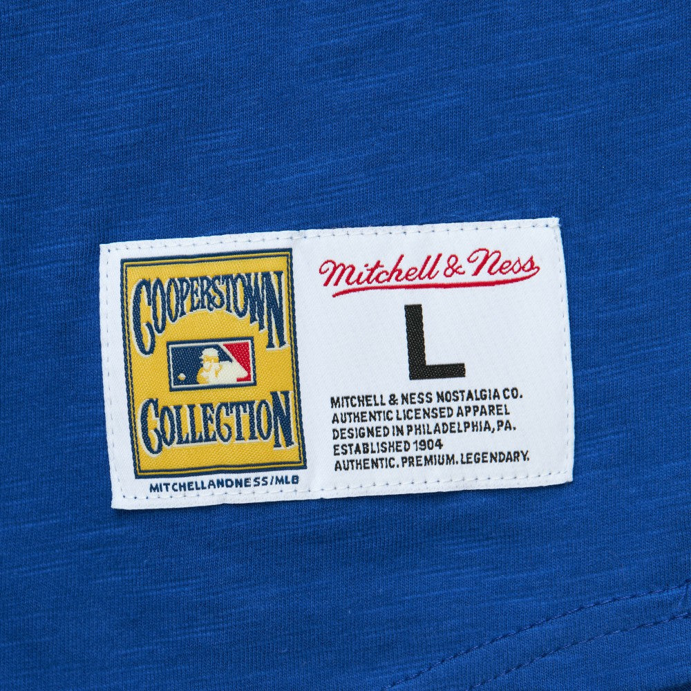 Milwaukee Brewers Cooperstown Collection Legendary Raglan Slub Henley 3/4-Sleeve T-Shirt Royal | Mitchell & Ness
