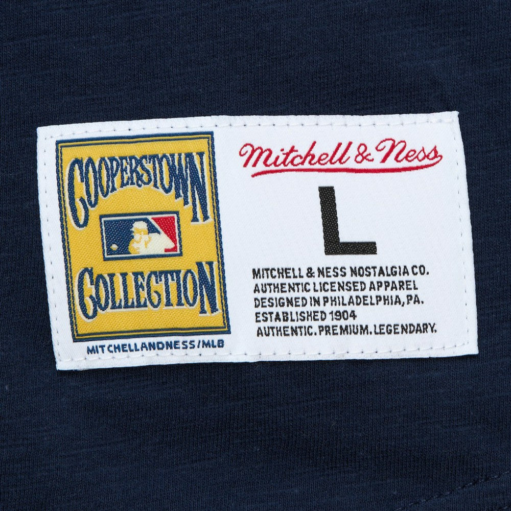 Houston Astros Cooperstown Collection Legendary Raglan Slub Henley 3/4-Sleeve T-Shirt Navy | Mitchell & Ness