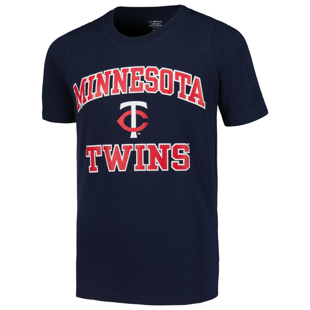 Minnesota Twins Youth Heart & Soul T-Shirt Navy