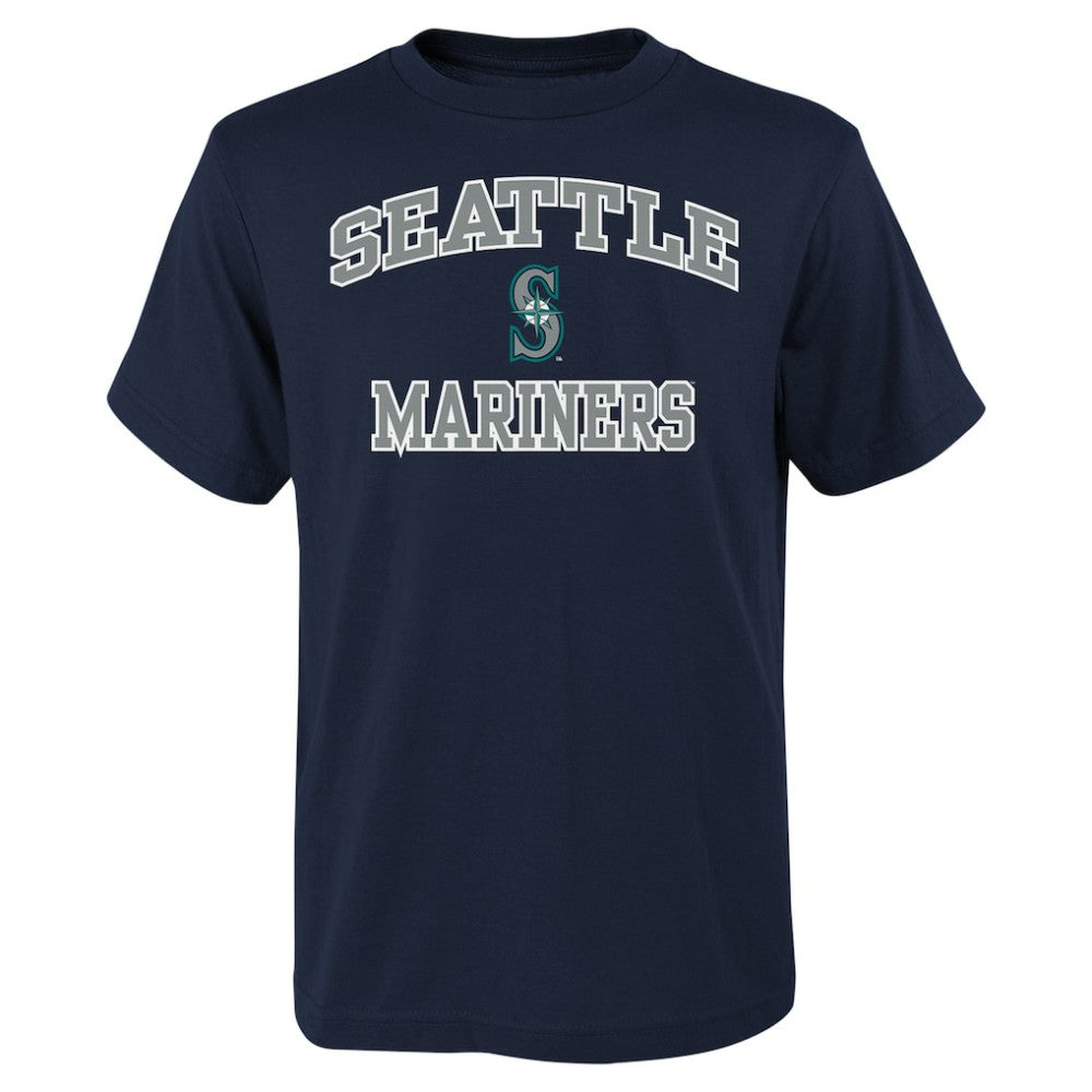 Seattle Mariners Youth Heart & Soul T-Shirt Navy