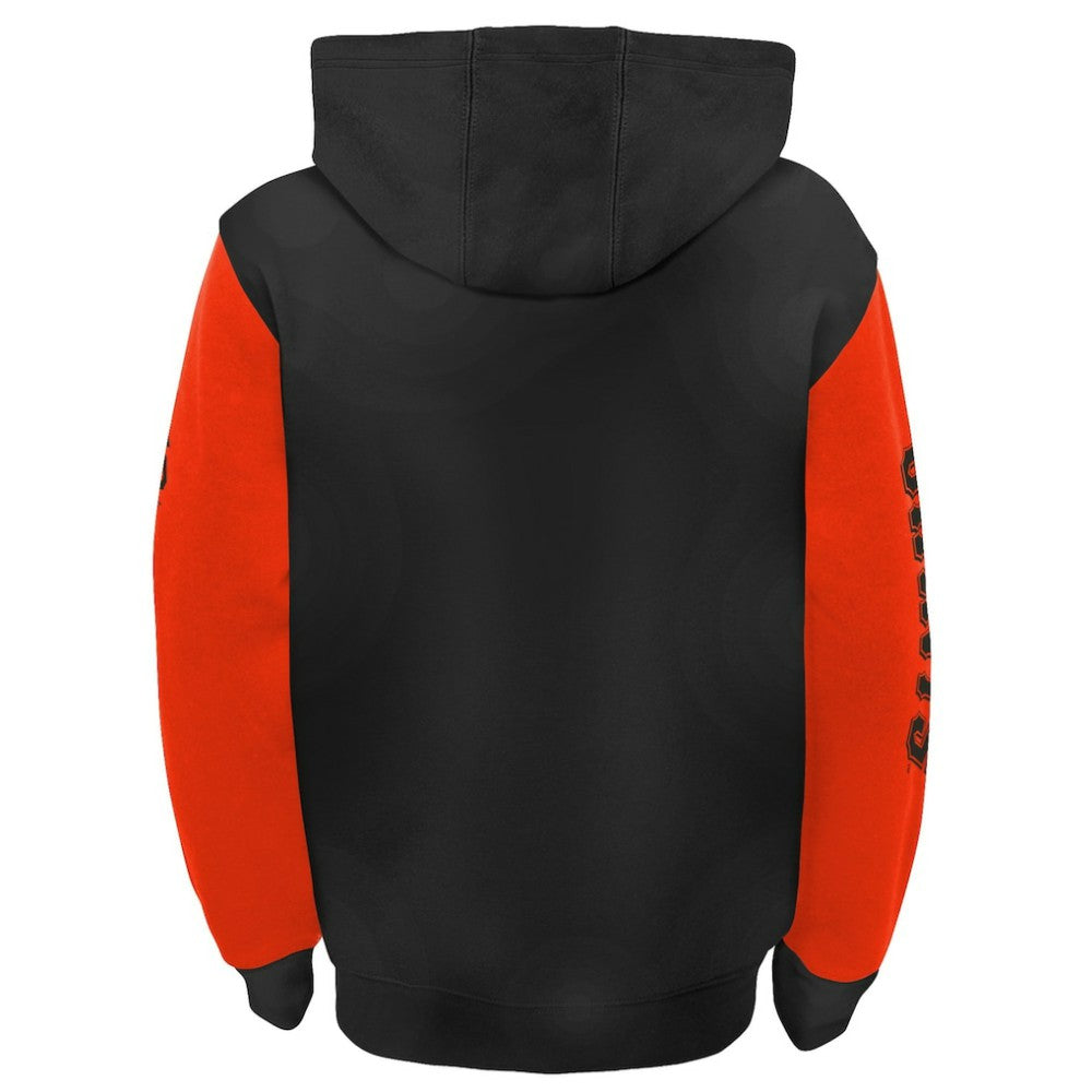 San Francisco Giants Youth Postcard Full-Zip Hoodie Jacket Black/Orange