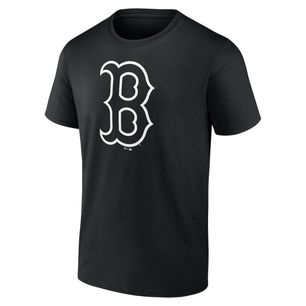 Boston Red Sox Monochrome Personalized Name & Number T-Shirt Black