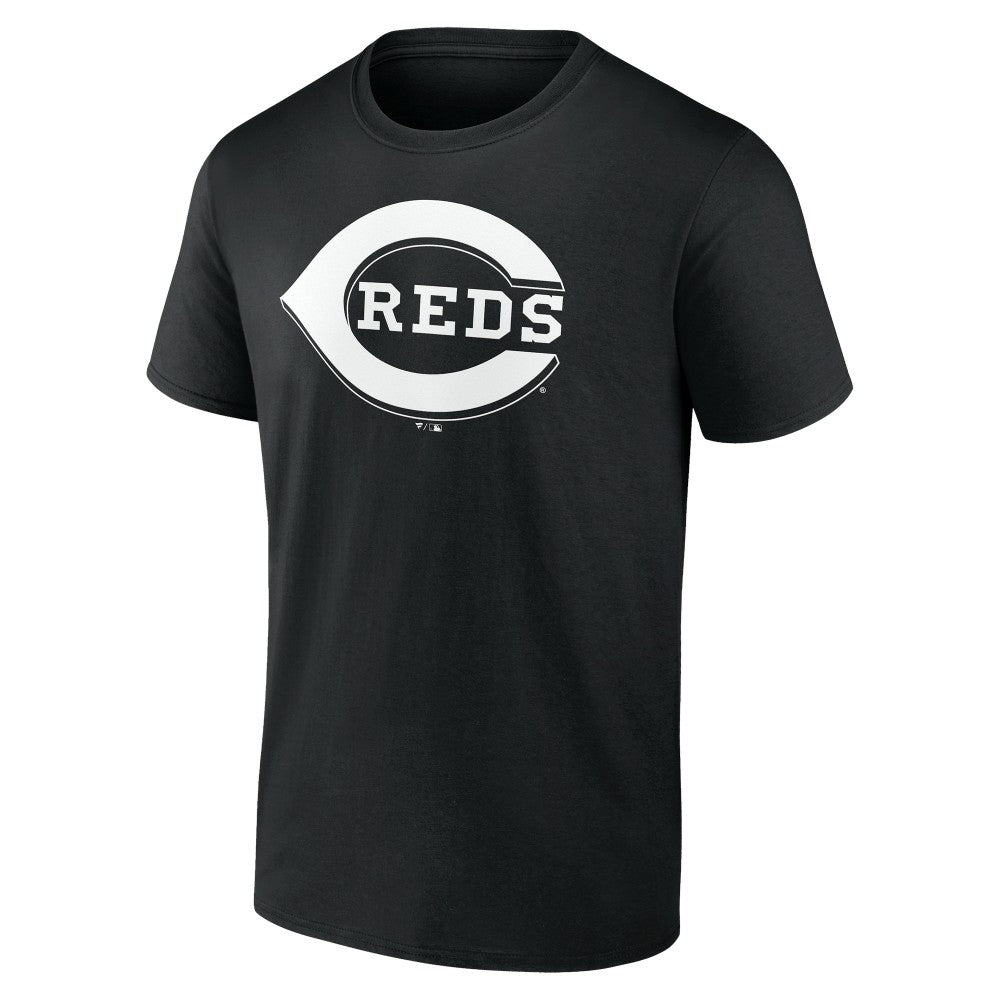 Cincinnati Reds Monochrome Personalized Name & Number T-Shirt Black