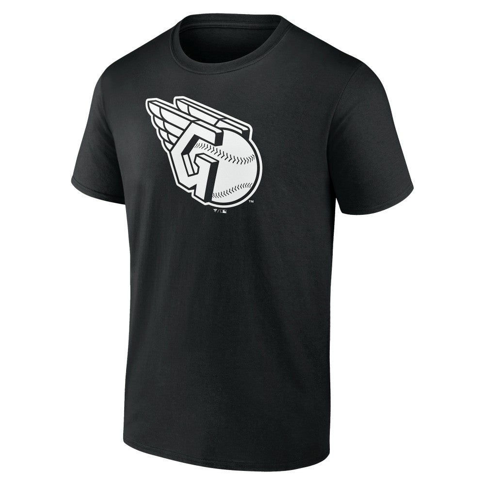 Cleveland Guardians Monochrome Personalized Name & Number T-Shirt Black