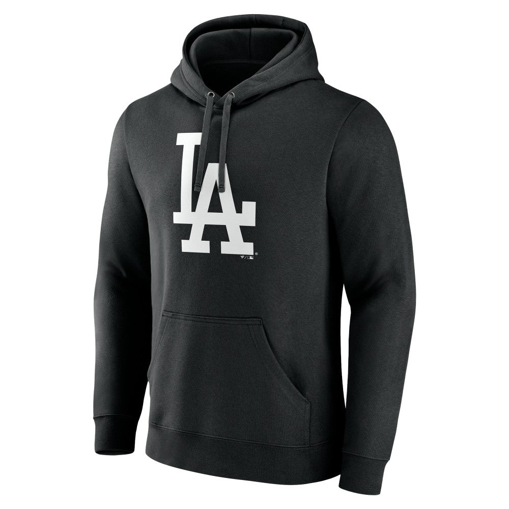 Los Angeles Dodgers Monochrome Personalized Name & Number Pullover Hoodie Black