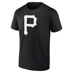 Pittsburgh Pirates Monochrome Personalized Name & Number T-Shirt Black