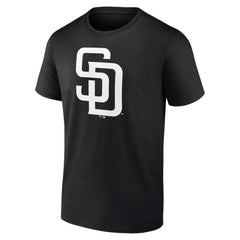 San Diego Padres Monochrome Personalized Name & Number T-Shirt Black