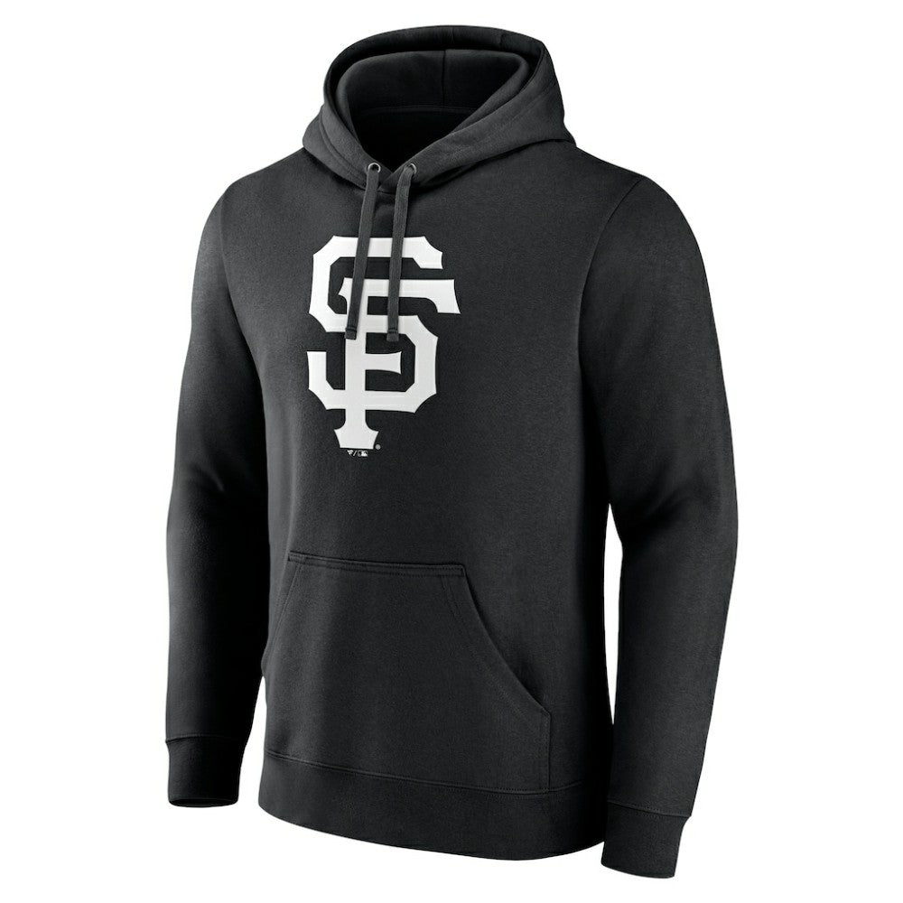 San Francisco Giants Monochrome Personalized Name & Number Pullover Hoodie Black