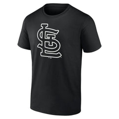 St. Louis Cardinals Monochrome Personalized Name & Number T-Shirt Black