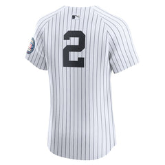 Derek Jeter New York Yankees Home 2020 Hall of Fame Induction Patch Elite Player Jersey White | Nike