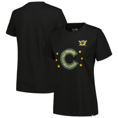 Chicago Cubs Women's Armed Forces Day T-Shirt Black | New Era