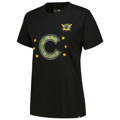 Chicago Cubs Women's Armed Forces Day T-Shirt Black | New Era