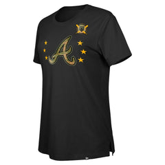 Atlanta Braves Women's Armed Forces Day T-Shirt Black | New Era
