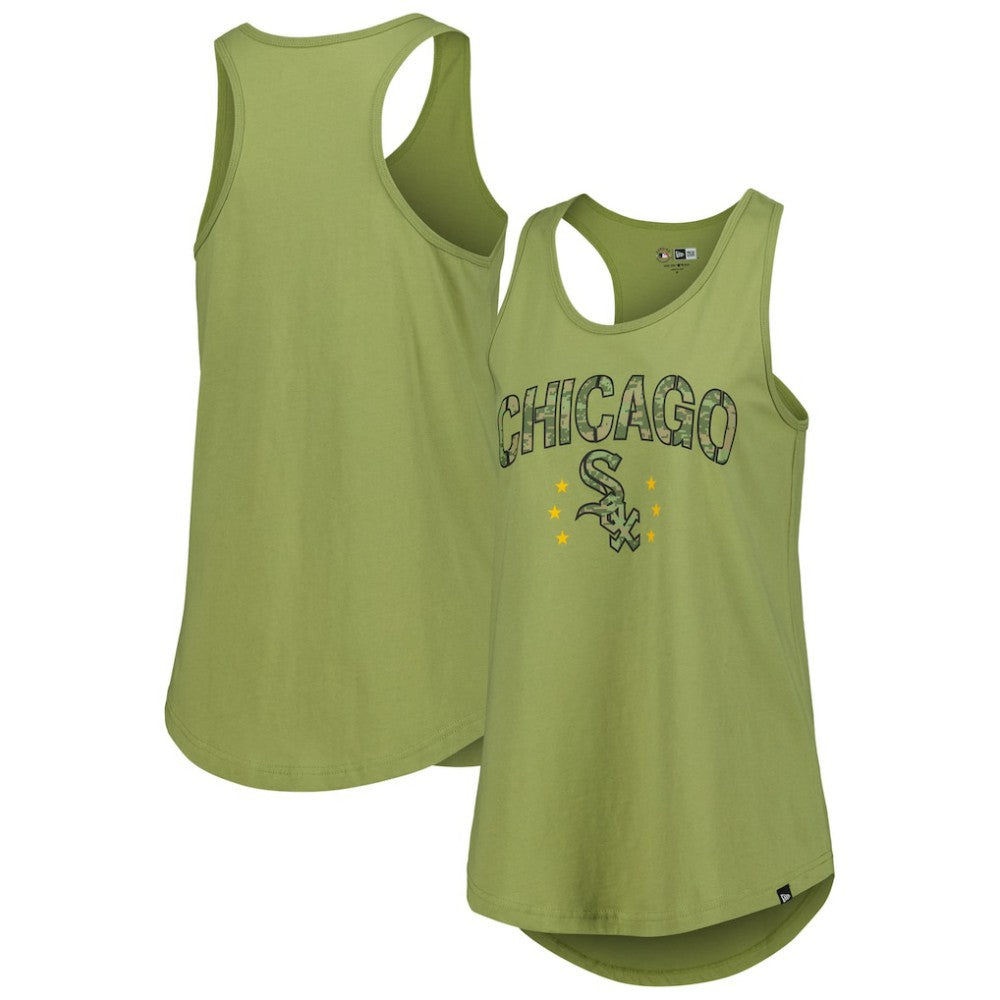 Chicago White Sox Women's Armed Forces Day Tank Top Olive | New Era