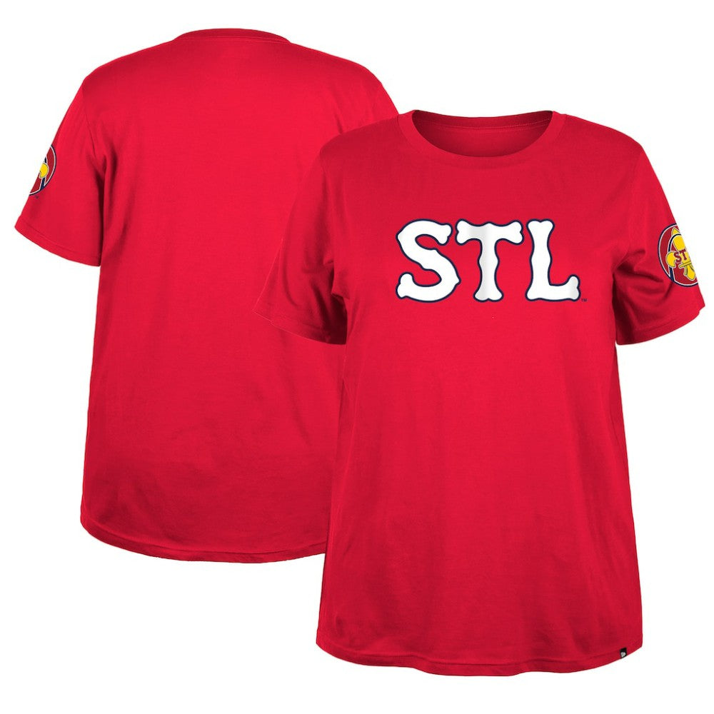 St. Louis Cardinals Women's 2024 City Connect Plus Size T-Shirt Red | New Era