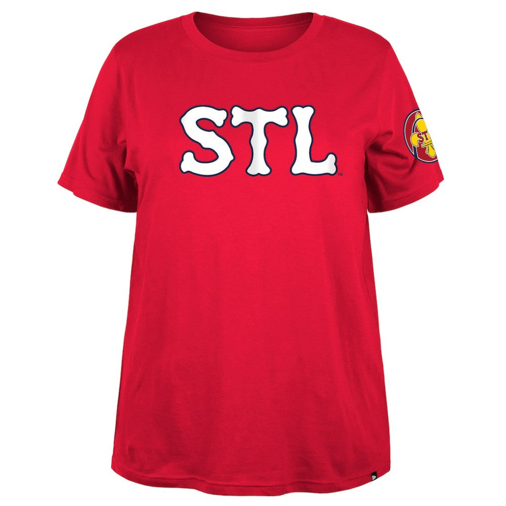 St. Louis Cardinals Women's 2024 City Connect Plus Size T-Shirt Red | New Era