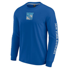 New York Rangers Fanatics Elements Strive Long Sleeve T-Shirt Blue