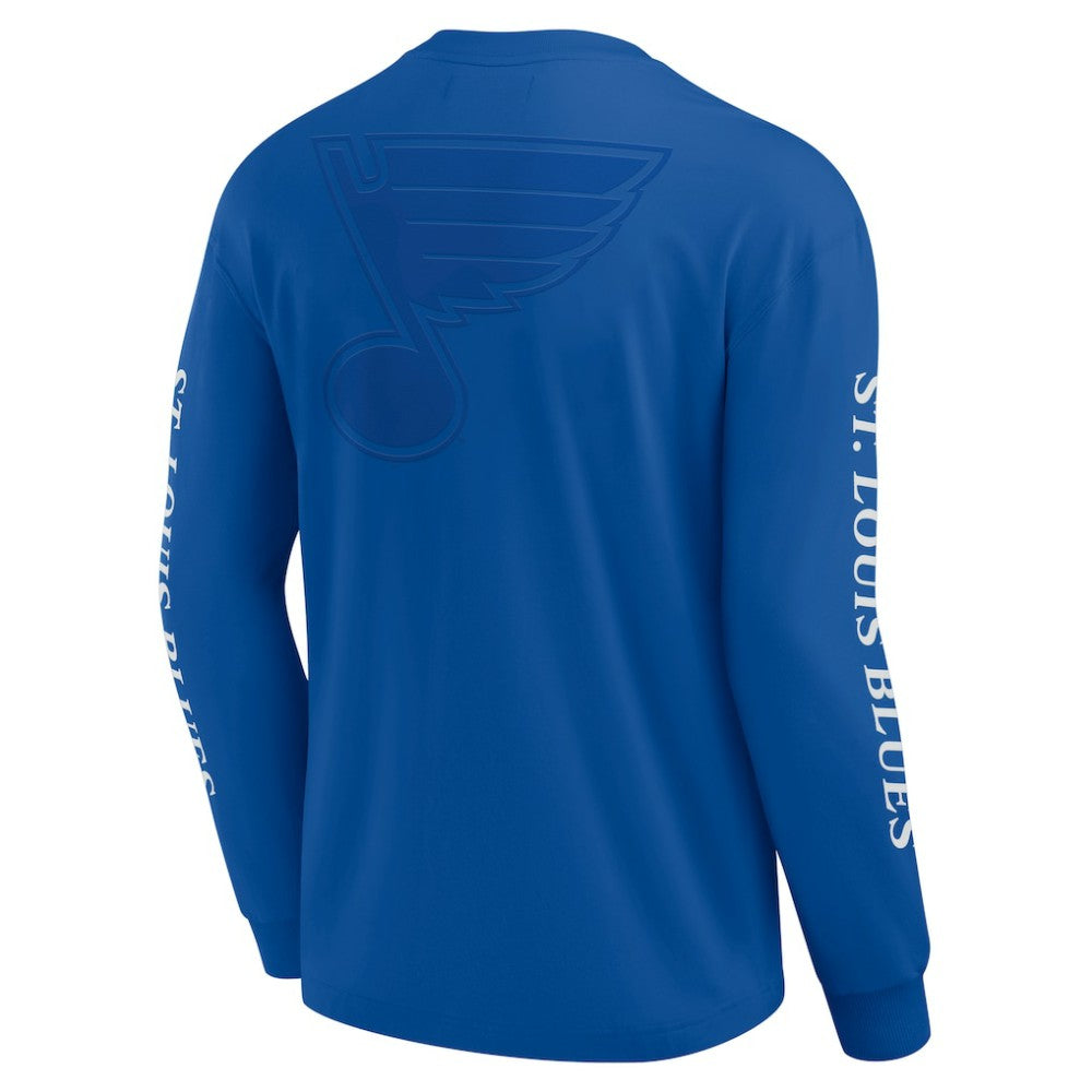 St. Louis Blues Fanatics Elements Strive Long Sleeve T-Shirt Blue