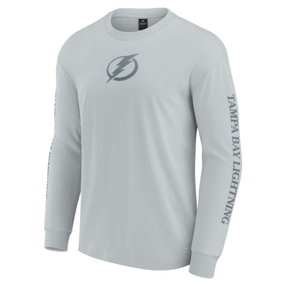 Tampa Bay Lightning Fanatics Elements Strive Long Sleeve T-Shirt Gray