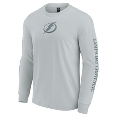 Tampa Bay Lightning Fanatics Elements Strive Long Sleeve T-Shirt Gray