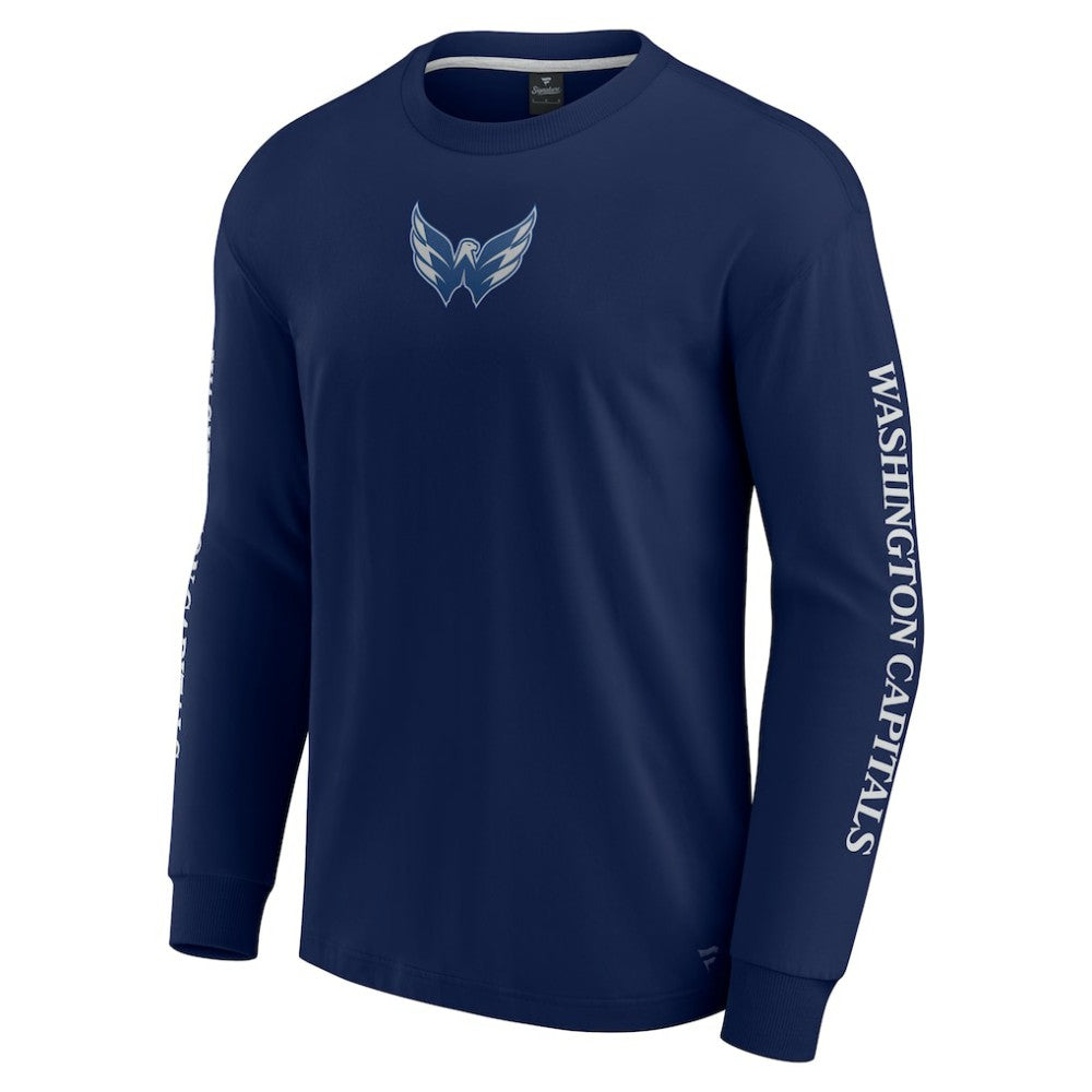 Washington Capitals Fanatics Elements Strive Long Sleeve T-Shirt Navy