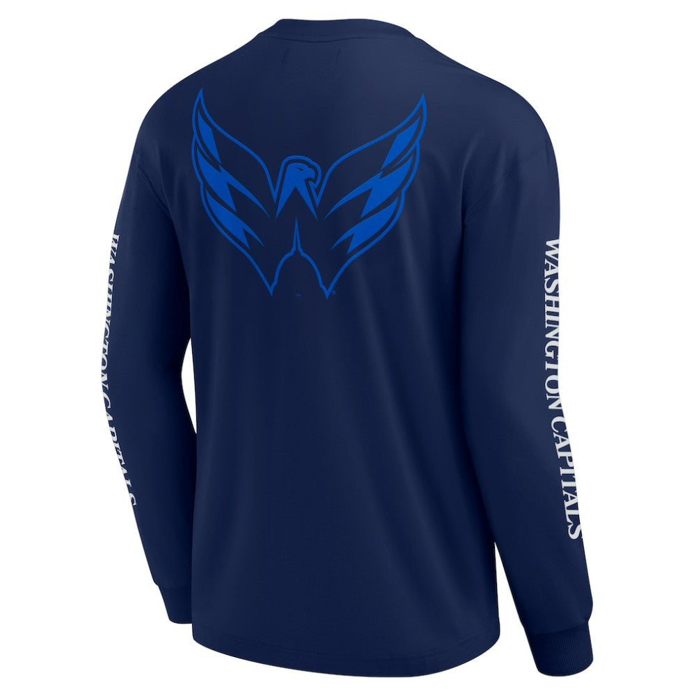 Washington Capitals Fanatics Elements Strive Long Sleeve T-Shirt Navy