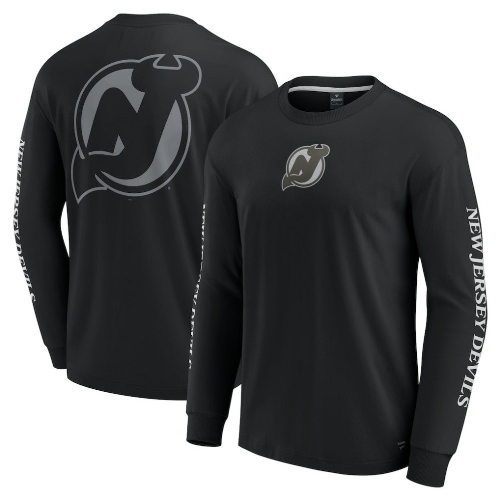 New Jersey Devils Fanatics Elements Strive Long Sleeve T-Shirt Black