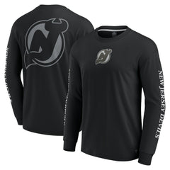 New Jersey Devils Fanatics Elements Strive Long Sleeve T-Shirt Black