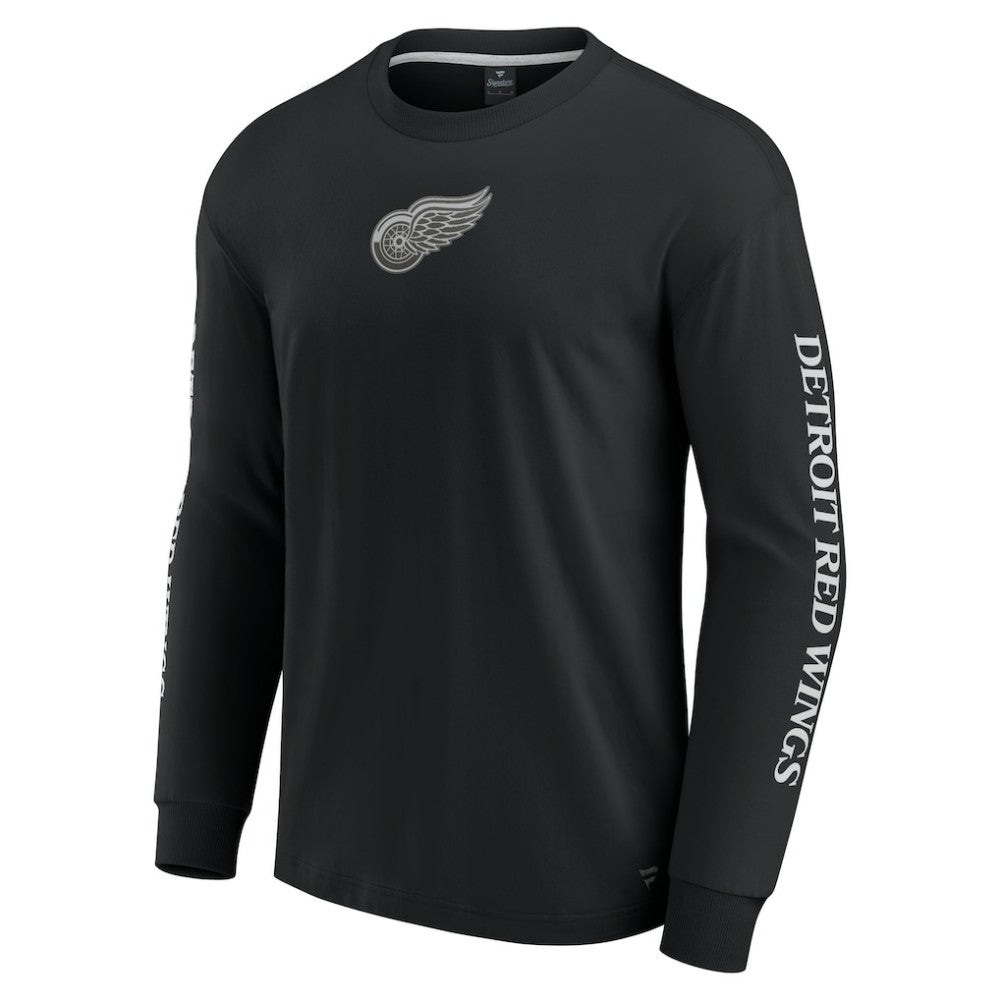 Detroit Red Wings Fanatics Elements Strive Long Sleeve T-Shirt Black