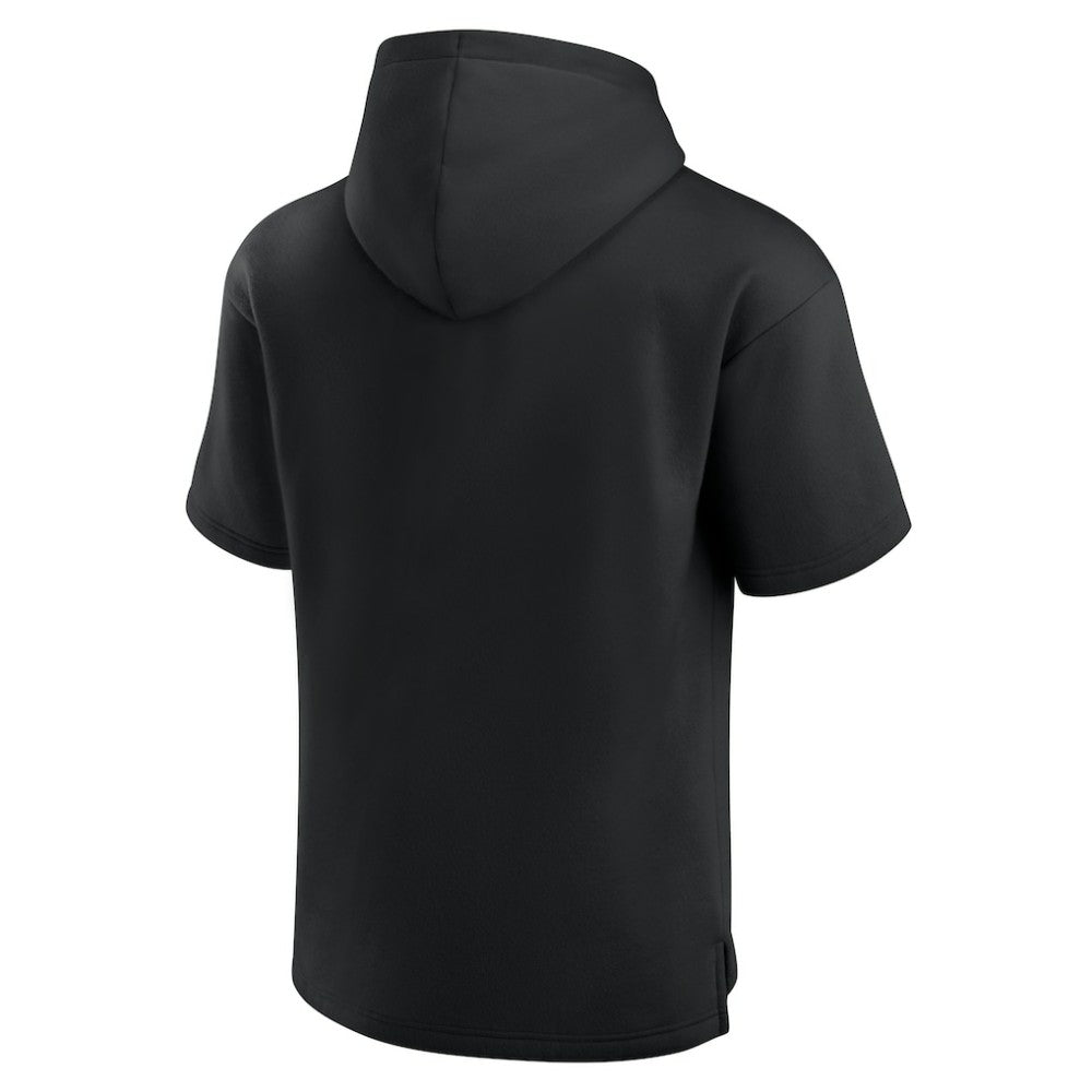 Chicago Blackhawks Fanatics Elements Ready Short Sleeve Pullover Hoodie Black