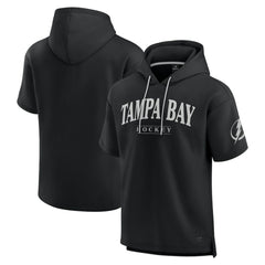 Tampa Bay Lightning Fanatics Elements Ready Short Sleeve Pullover Hoodie Black