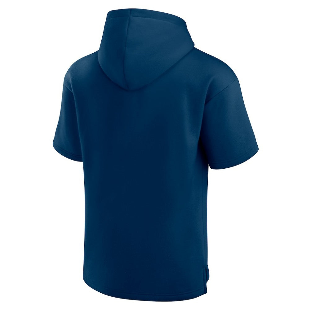 Seattle Kraken Fanatics Elements Ready Short Sleeve Pullover Hoodie Deep Sea Blue