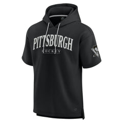 Pittsburgh Penguins Fanatics Elements Ready Short Sleeve Pullover Hoodie Black