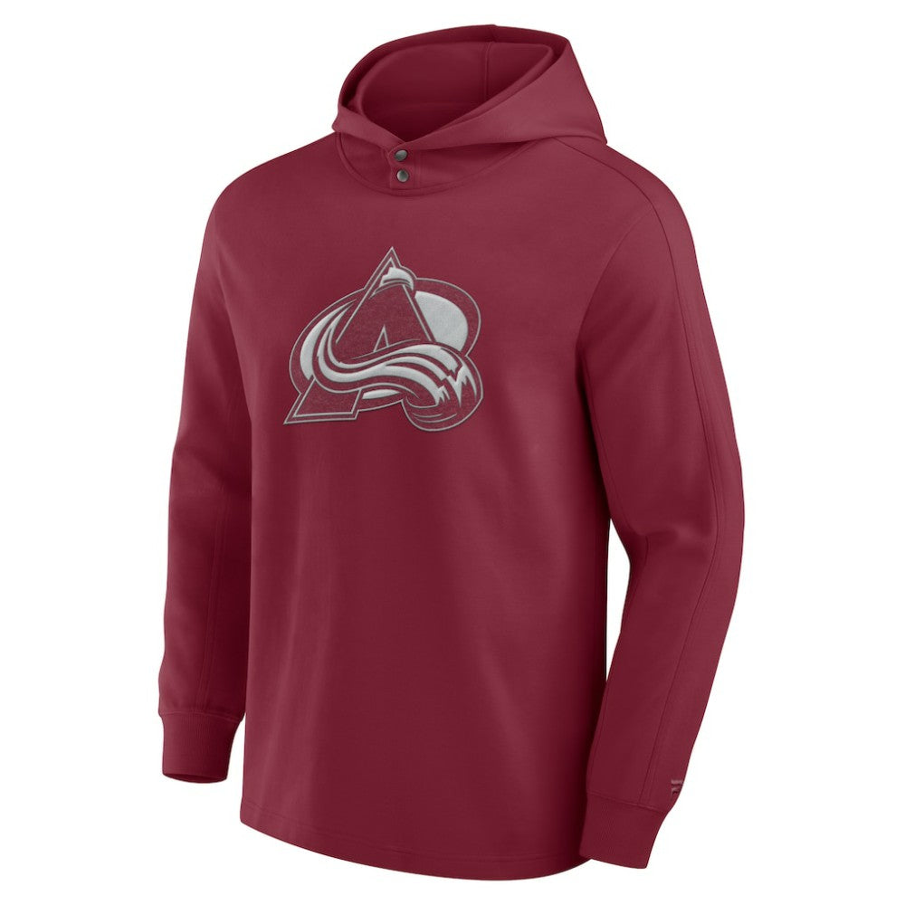 Colorado Avalanche Fanatics Elements Blaze Tri-Blend Long Sleeve Hoodie T-Shirt Burgundy