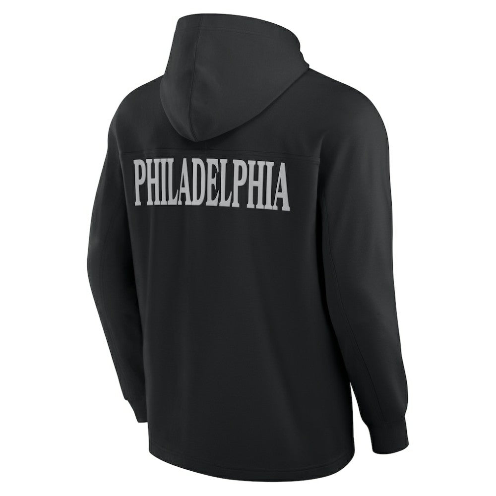Philadelphia Flyers Fanatics Elements Blaze Tri-Blend Long Sleeve Hoodie T-Shirt Black