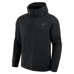 Detroit Red Wings Fanatics Elements Tonal Primary Tri-Blend Full-Zip Hoodie Black
