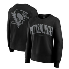 Pittsburgh Penguins Fanatics Women's Elements Flow Pullover Sweatshirt Black
