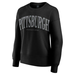 Pittsburgh Penguins Fanatics Women's Elements Flow Pullover Sweatshirt Black