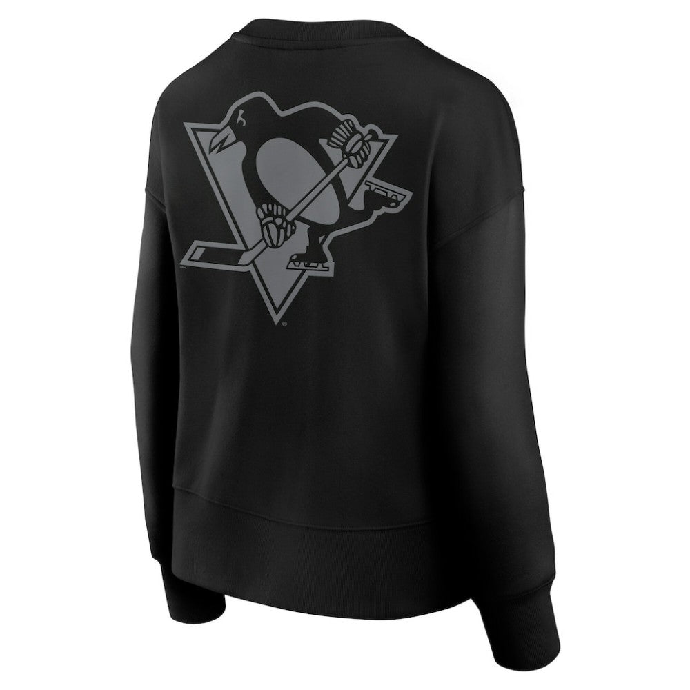 Pittsburgh Penguins Fanatics Women's Elements Flow Pullover Sweatshirt Black