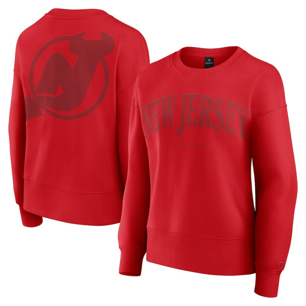 New Jersey Devils Fanatics Women's Elements Flow Pullover Sweatshirt Red