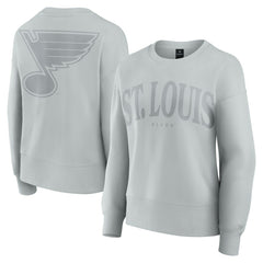 St. Louis Blues Fanatics Women's Elements Flow Pullover Sweatshirt Gray