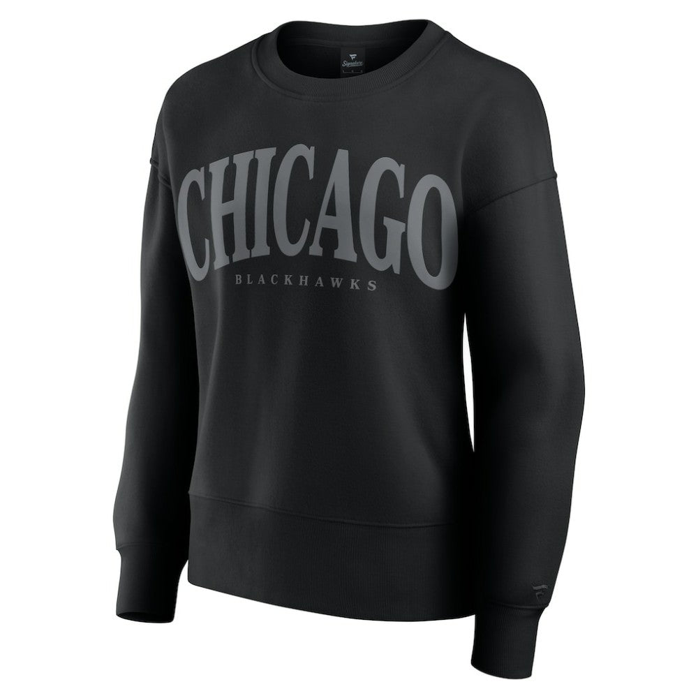 Chicago Blackhawks Fanatics Women's Elements Flow Pullover Sweatshirt Black