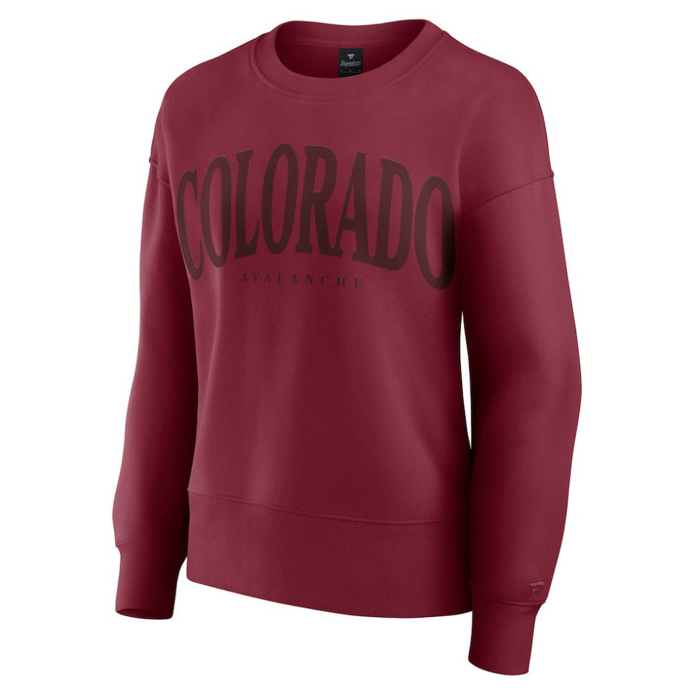 Colorado Avalanche Fanatics Women's Elements Flow Pullover Sweatshirt Burgundy