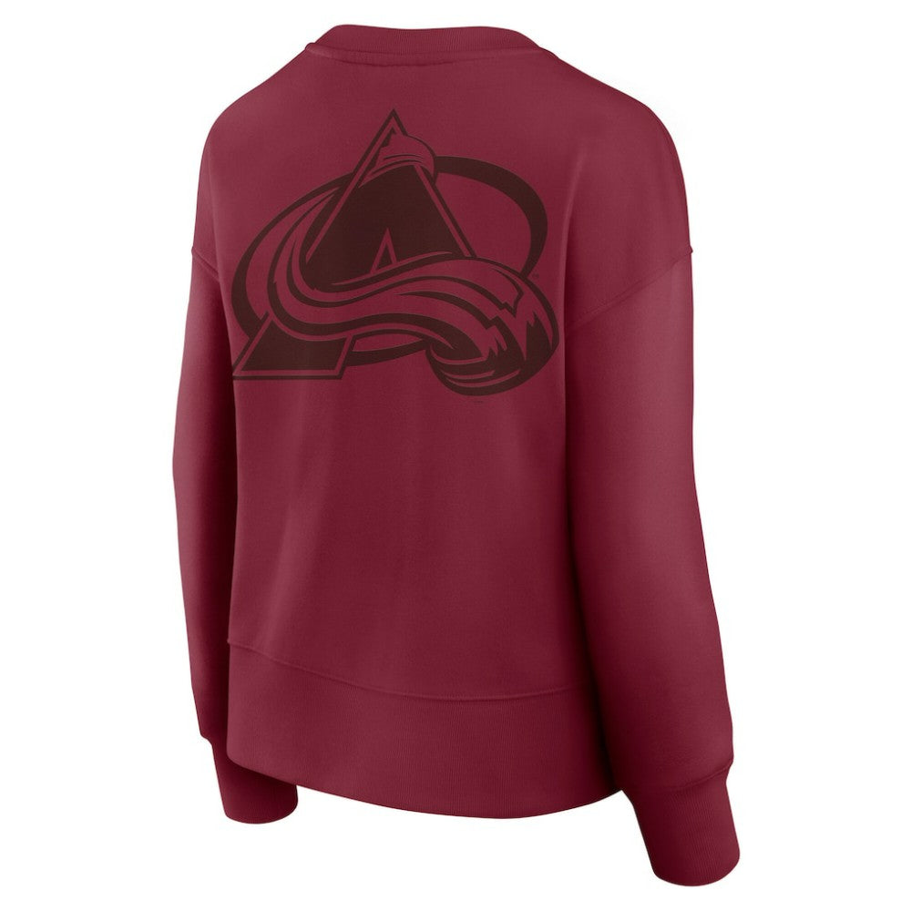 Colorado Avalanche Fanatics Women's Elements Flow Pullover Sweatshirt Burgundy