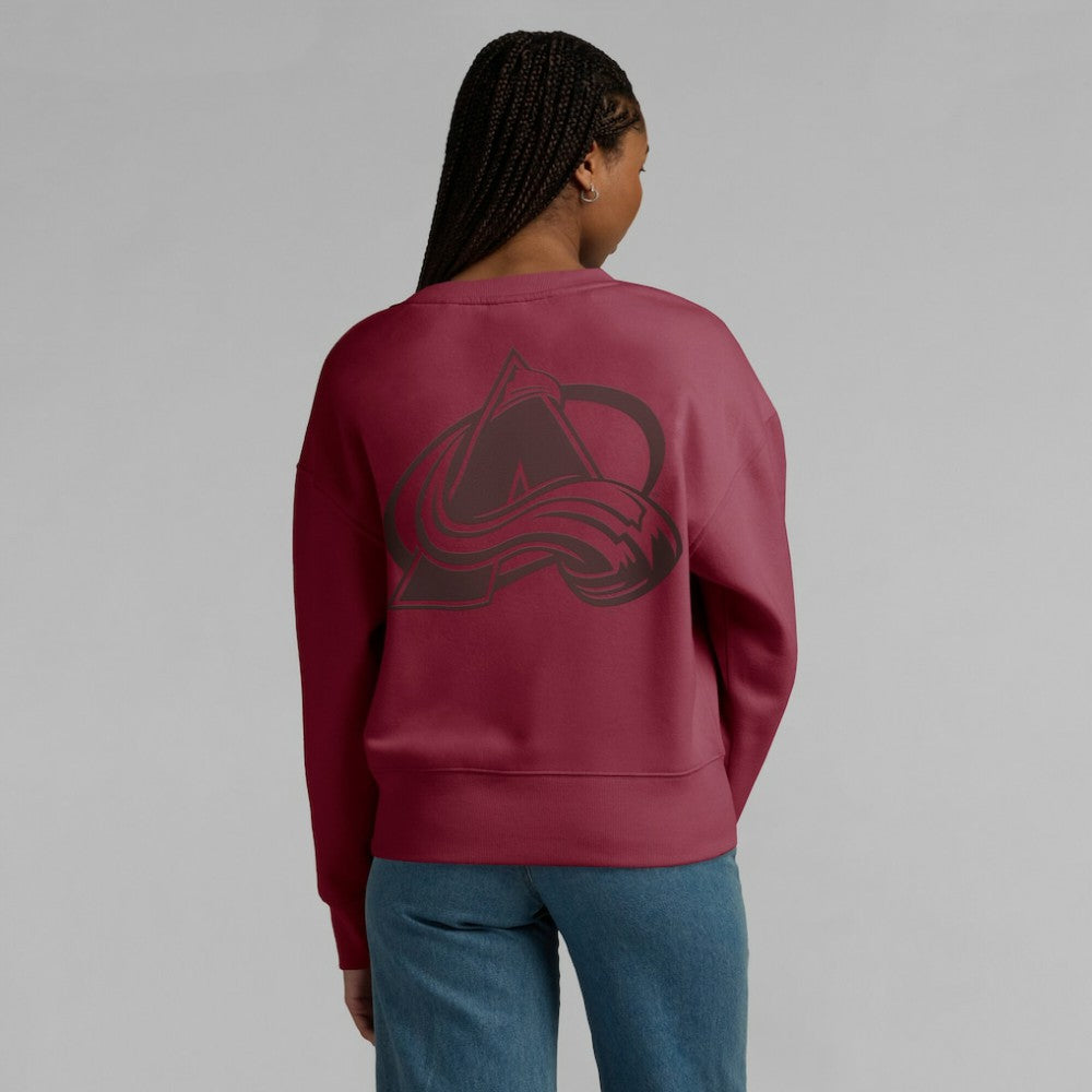 Colorado Avalanche Fanatics Women's Elements Flow Pullover Sweatshirt Burgundy