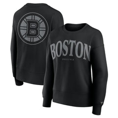 Boston Bruins Fanatics Women's Elements Flow Pullover Sweatshirt Black
